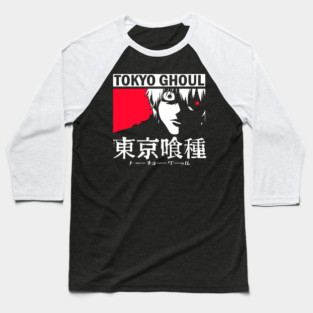 Kaneki with Glowing Red Eye – Tokyo Ghoul Baseball T-Shirt