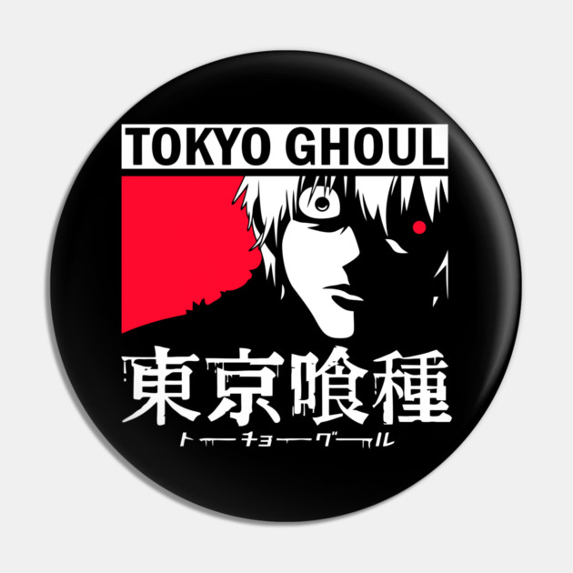 Kaneki with Glowing Red Eye – Tokyo Ghoul Pin by Otaku Vibes
