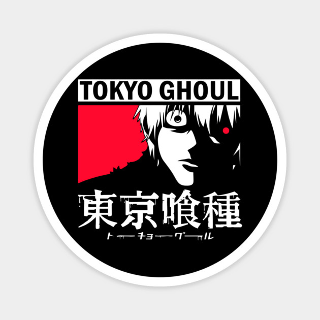 Kaneki with Glowing Red Eye – Tokyo Ghoul Magnet by Otaku Vibes