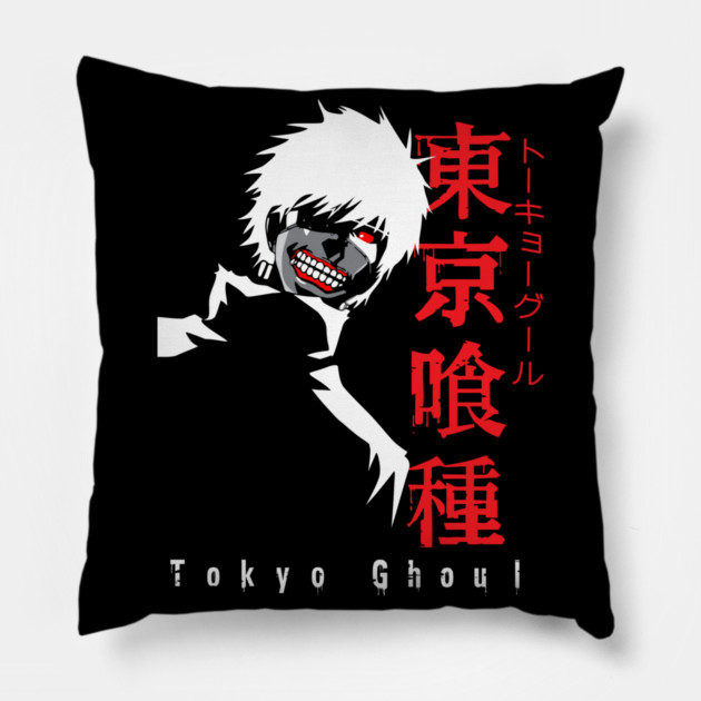 Tokyo Ghoul - Kaneki Silhouette Art Pillow by Otaku Vibes