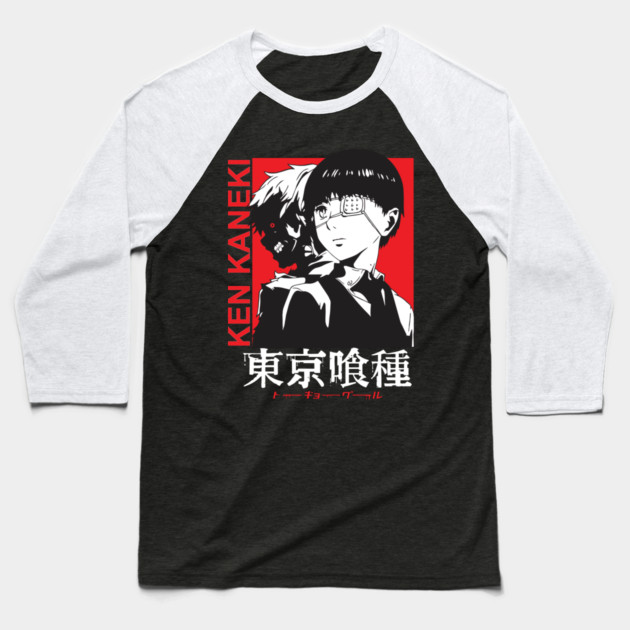 Ken Kaneki Dual Form Tokyo Ghoul Design Baseball T-Shirt by Otaku Vibes