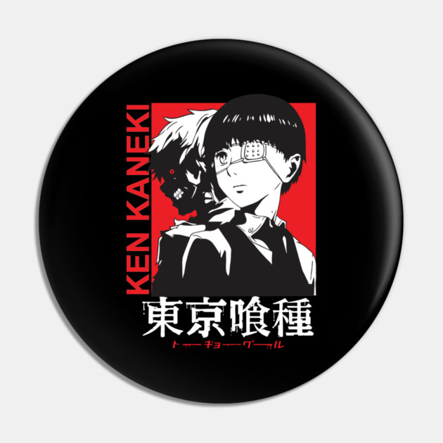 Ken Kaneki Dual Form Tokyo Ghoul Design Pin by Otaku Vibes