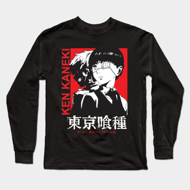 Ken Kaneki Dual Form Tokyo Ghoul Design Long Sleeve T-Shirt by Otaku Vibes