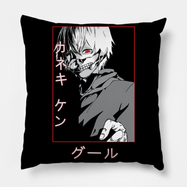 Kaneki Ghoul Cool Art - Tokyo Ghoul Pillow by Otaku Vibes