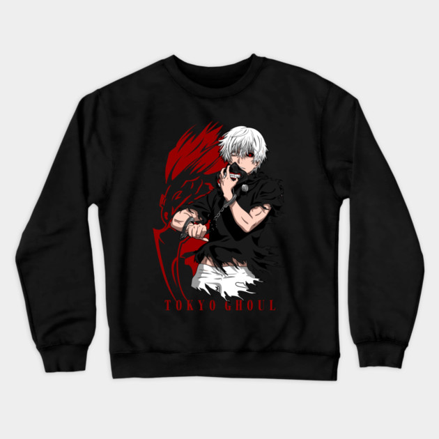Tokyo Ghoul - Kaneki Transformation Crewneck Sweatshirt by Otaku Vibes