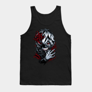Kaneki - Tokyo Ghoul Floral Horror Tank Top
