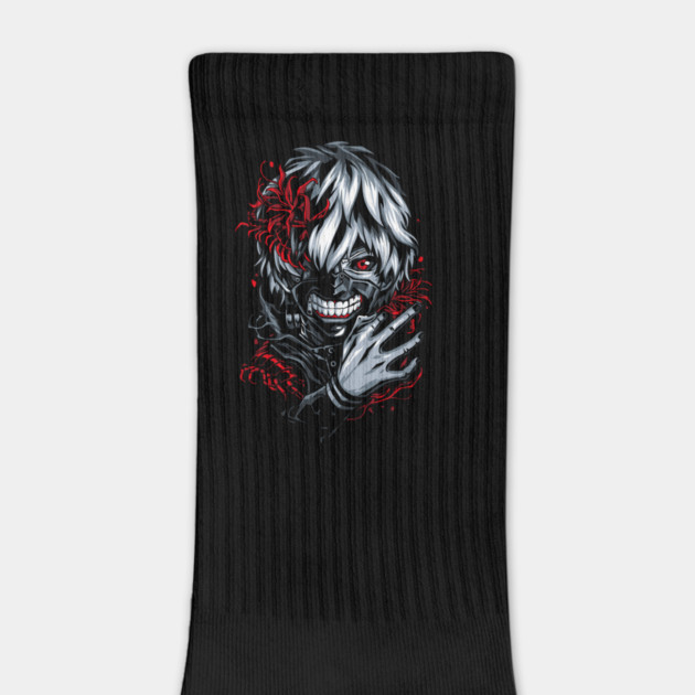 Kaneki - Tokyo Ghoul Floral Horror by Otaku Vibes