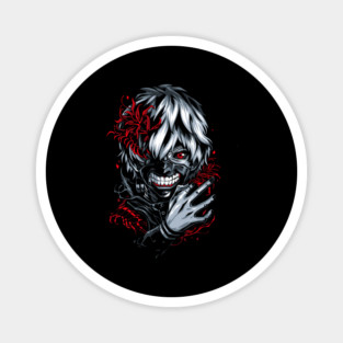 Kaneki - Tokyo Ghoul Floral Horror Magnet