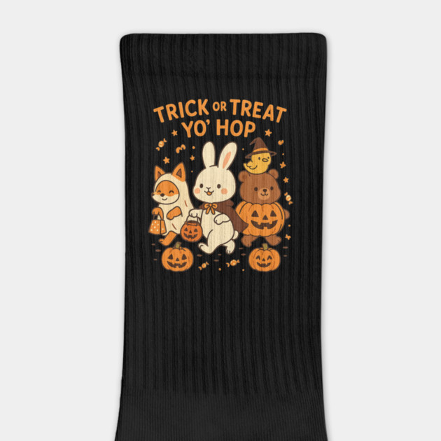 Trick or Treat Yo’ Hop Cute Halloween Animals by Anne Lee