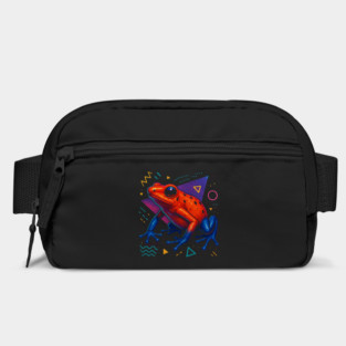 Retro Neon Blue Poison Dart Frog Bag