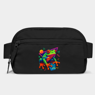 Retro Neon Red Eye Tree Frog Bag