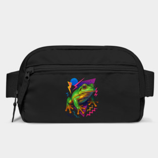 Retro Neon Blue Eyed Whites Tree Frog Bag