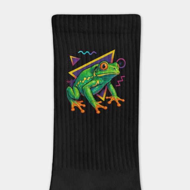 Retro Neon Waxy Monkey Tree Frog by Reptiq's Store