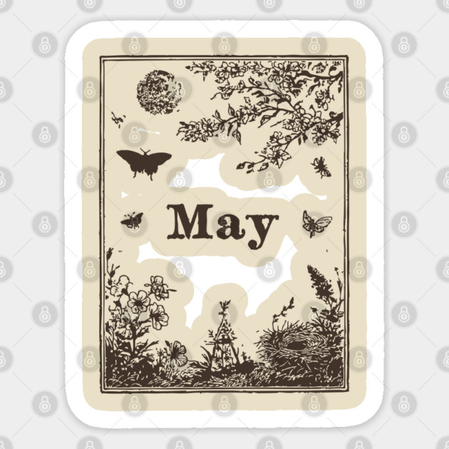 Elegant May Butterflies and Blossoms Sticker by TuncGK