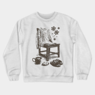 Winter Snowflake Sweater and Coffee Crewneck Sweatshirt