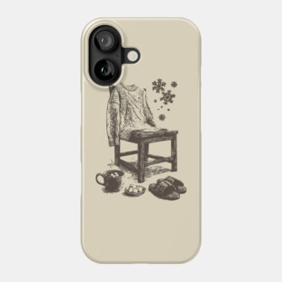 Winter Snowflake Sweater and Coffee Phone Case