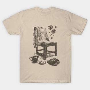 Winter Snowflake Sweater and Coffee T-Shirt