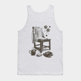 Winter Snowflake Sweater and Coffee Tank Top