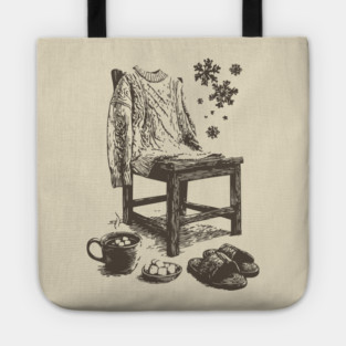 Winter Snowflake Sweater and Coffee Tote