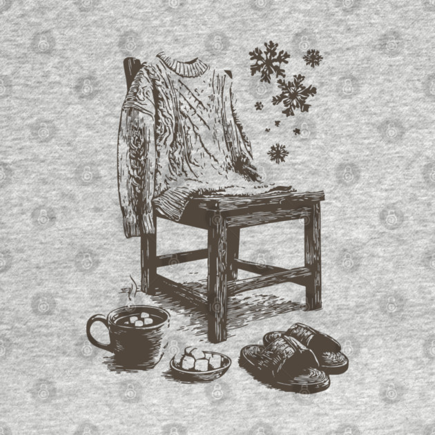 Winter Snowflake Sweater and Coffee by TuncGK