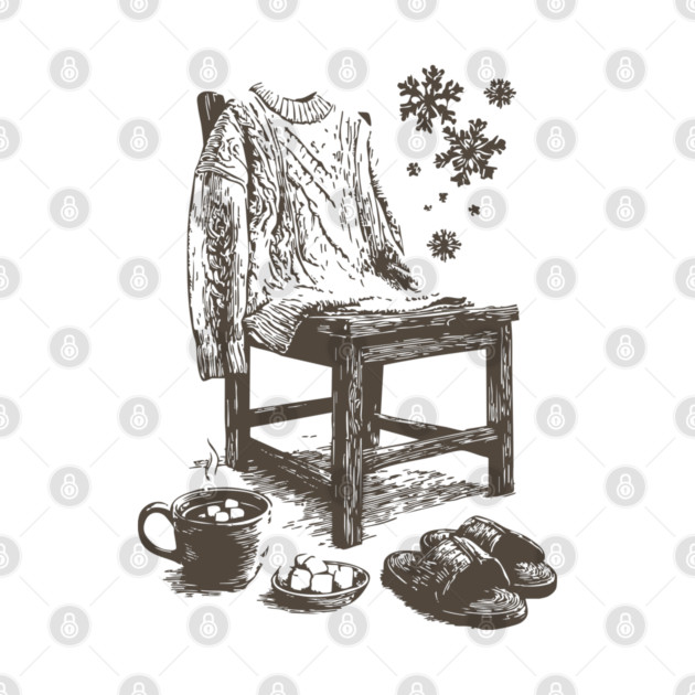 Winter Snowflake Sweater and Coffee by TuncGK