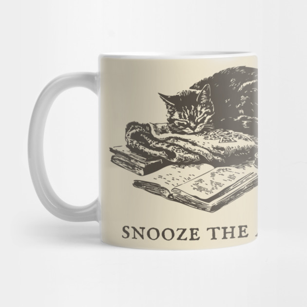 Snooze the Alarm Sleeping Cat by TuncGK