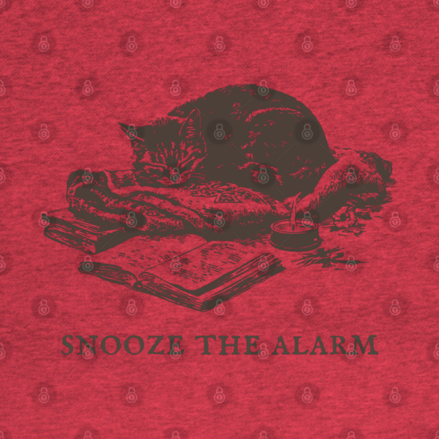 Snooze the Alarm Sleeping Cat by TuncGK