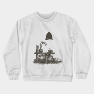 Minimalist Reading Nook Crewneck Sweatshirt