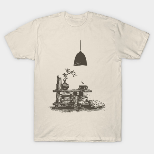 Minimalist Reading Nook T-Shirt by TuncGK