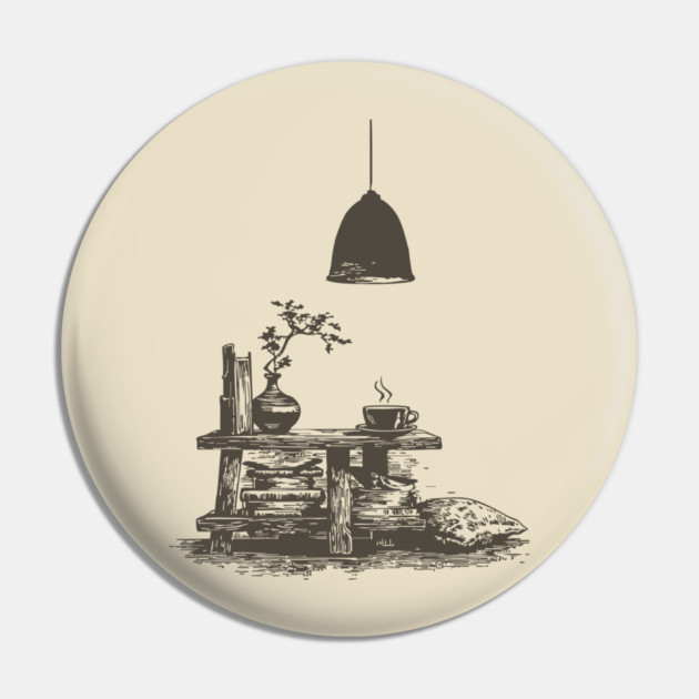 Minimalist Reading Nook Pin by TuncGK