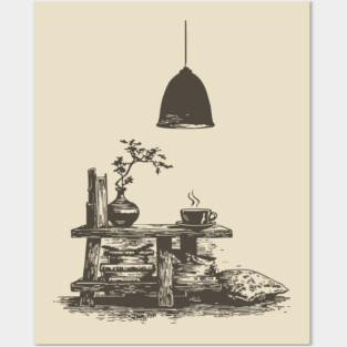 Minimalist Reading Nook Posters and Art