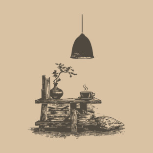 Minimalist Reading Nook T-Shirt