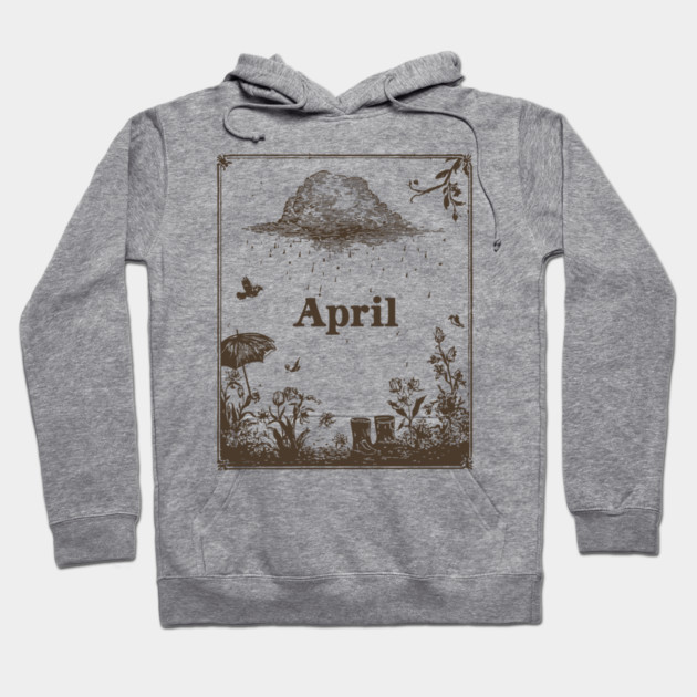 Vintage April Showers Garden Hoodie by TuncGK