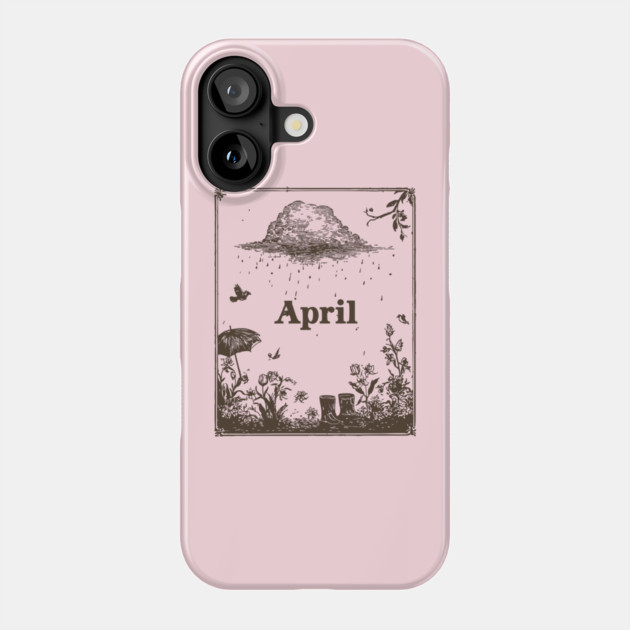 Vintage April Showers Garden Phone Case by TuncGK