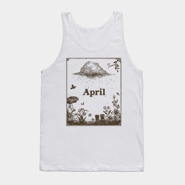 Vintage April Showers Garden Tank Top by TuncGK
