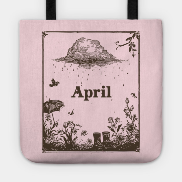 Vintage April Showers Garden Tote by TuncGK