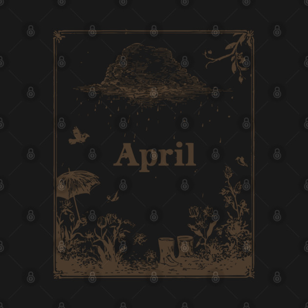 Vintage April Showers Garden by TuncGK