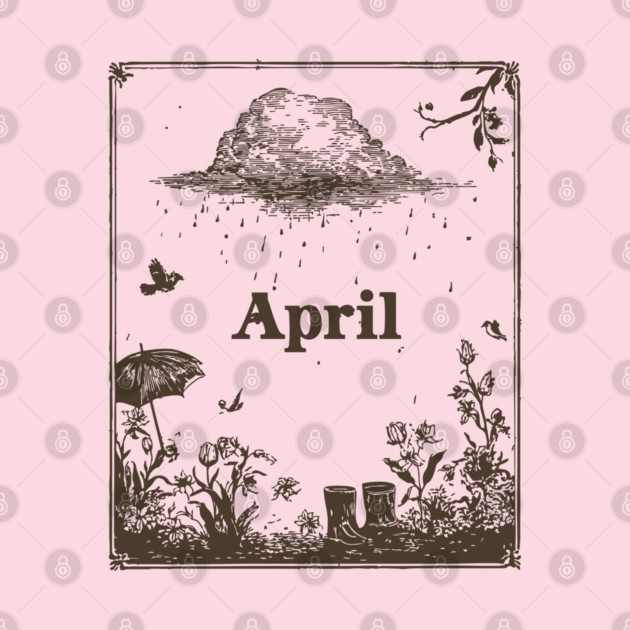 Vintage April Showers Garden by TuncGK