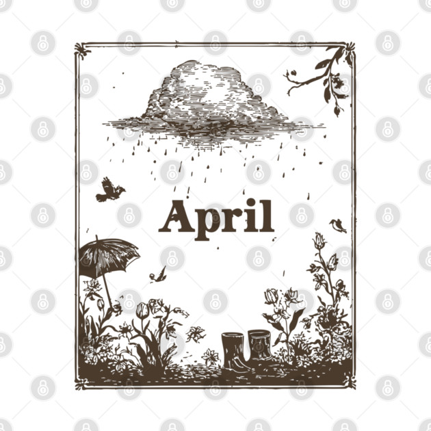 Vintage April Showers Garden by TuncGK