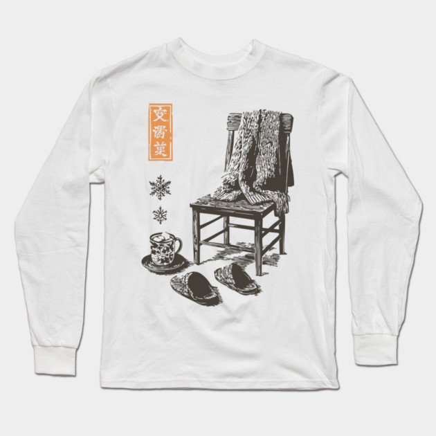 Cozy Winter Sweater and Hot Tea Long Sleeve T-Shirt by TuncGK