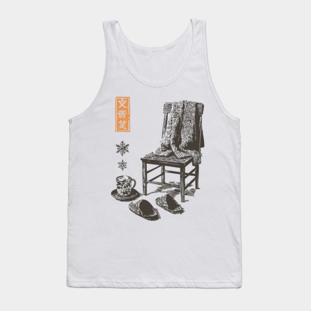 Cozy Winter Sweater and Hot Tea Tank Top by TuncGK