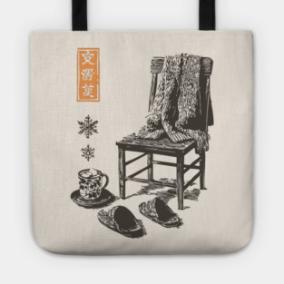 Cozy Winter Sweater and Hot Tea Tote