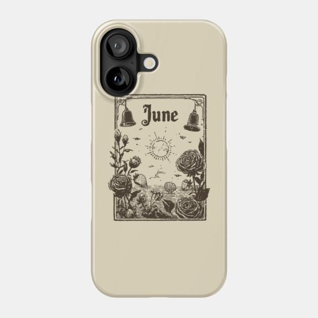 Vintage June Summer Solstice Phone Case by TuncGK