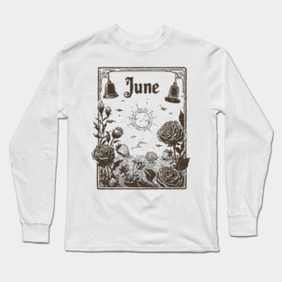 Vintage June Summer Solstice Long Sleeve T-Shirt