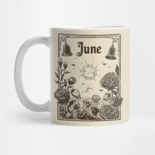 Vintage June Summer Solstice Mug
