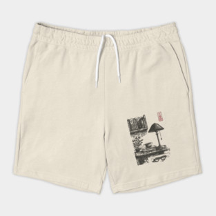 Dark Academia Library Desk Shorts