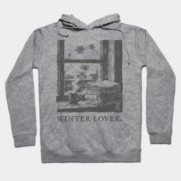 Winter Lover Cozy Window Hoodie by TuncGK