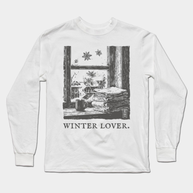 Winter Lover Cozy Window Long Sleeve T-Shirt by TuncGK