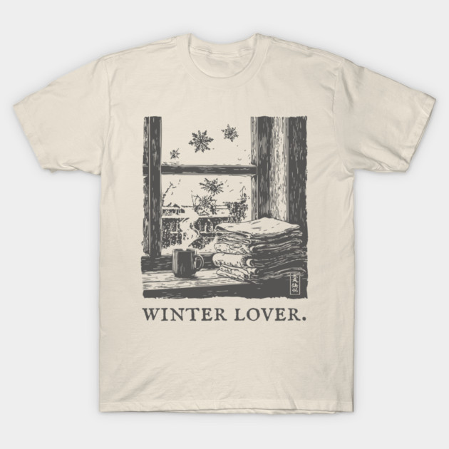 Winter Lover Cozy Window T-Shirt by TuncGK