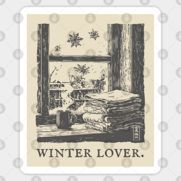 Winter Lover Cozy Window Sticker by TuncGK